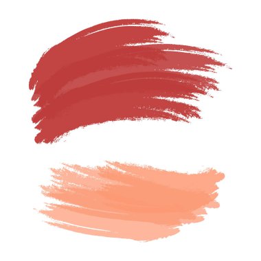 Abstract colorful brush strokes in trendy pale red and coral hues. Abstract background texture. Good for lettering. Isolate. Good for poster, banner, greeting, invitation card or label, price tag. EPS
