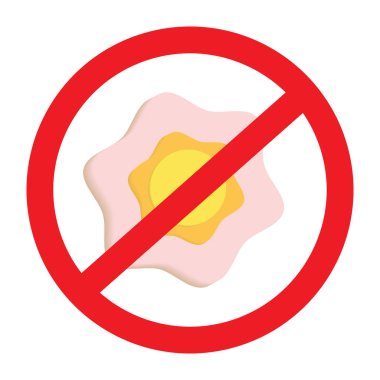 Abstract 3D flower in trendy hue under the red sign of ban. Isolate. Sticker. Icon. Springtime. Winter season. Suitable for banner, label, wallpaper, poster, postcard or web, price tag or pointer. EPS