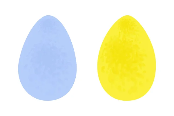 Set Huevos Pascua Brillantes Abstractos Tonos Pálidos Moda Feliz Pascua — Vector de stock