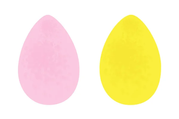 Σύνολο Από Αφηρημένα Φωτεινά Πασχαλινά Αυγά Μοντέρνα Απαλά Χρώματα Ροζ — Διανυσματικό Αρχείο