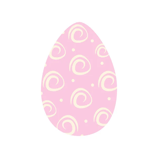 Πασχαλινό Αυγό Μοντέρνο Ροζ Χρώμα Απλό Μοτίβο Από Τελείες Και — Διανυσματικό Αρχείο