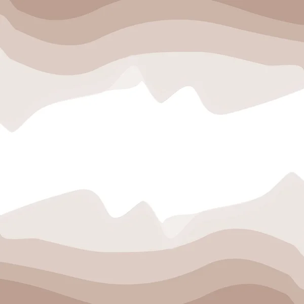 Cadre Rectangulaire Abstrait Avec Motif Haut Bas Lignes Ondulées Dans — Image vectorielle