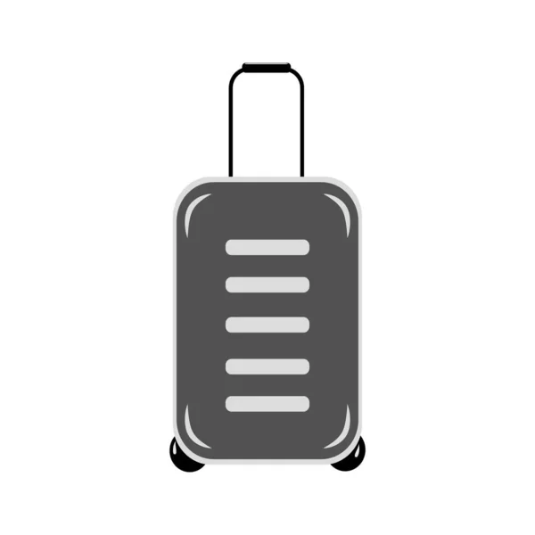 Een Reiskoffer Grijswaarden Internationale Douanedag Gelukkige Wereld Toerisme Dag Kofferdag — Stockvector