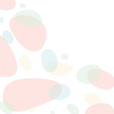 Değişik şekillerin yumuşak renklerindeki soyut renkli noktalardan vektör arkaplan dokusu. Kopyalama. İzole et. EPS. Pankart, poster, tebrik veya davetiye kartları, web, etiket veya fiyat için dizayn