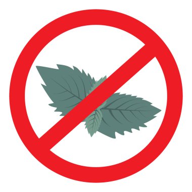 Nane yaprakları, şeffaf arkaplanda harflerle gösterişli gölgelerde. Çıkartma. Simge. İzole et. EPS. Paketleme, çıkartma veya poster, afiş, broşür veya kartlar, fiyat etiketi, etiket veya web için vektör tasarımı