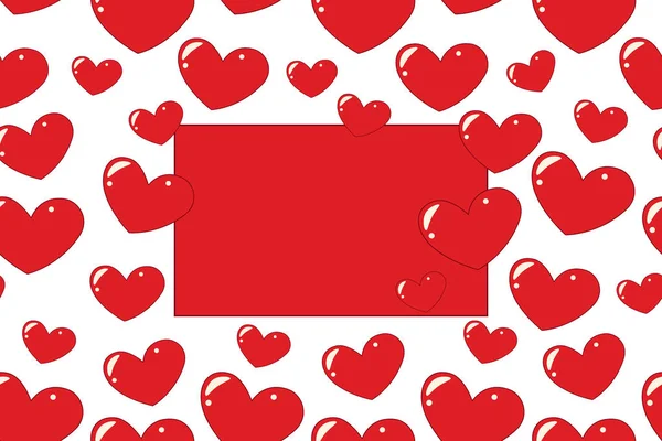 Бесшовный Узор Сердец Модном Ярком Оттенке Принято Днем Святого Валентина — стоковый вектор