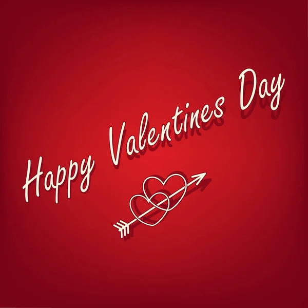 Projeto Feliz Dia Dos Namorados Para Com Letras Flecha Corações — Vetor de Stock