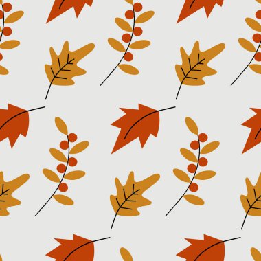 Sonbahar sonu desenli yapraklar ve mevsimlik böğürtlenli dallarla modaya uygun gözlüklerle. Vektör. EPS. Paketleme, duvar kağıdı, poster, afiş, selamlama veya davet kartı, fiyat, etiket veya web için tasarım