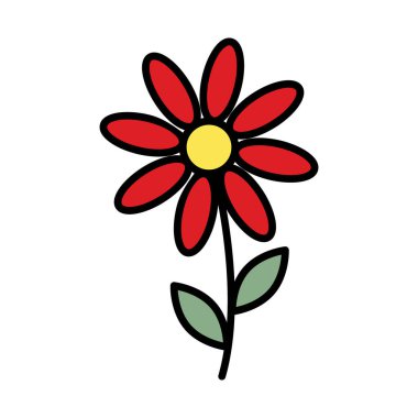 Parlak renkli gölgelerde soyut bahar çiçekleri. Selamlama veya kartlar için tasarım ögesi. Çıkartma. Simge. İzole et. EPS. Poster, afiş, broşür, reklam panoları, tanıtım veya web için vektör, etiket 