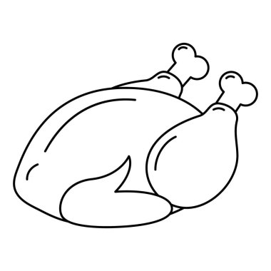 Şükran Günü hindisi Ana hatları Simge Logosu Minimalist Tasarım Konsepti EPS Vector Kartları, posterler, afişler, broşürler, fiyat etiketleri, etiket veya web, reklam fikri