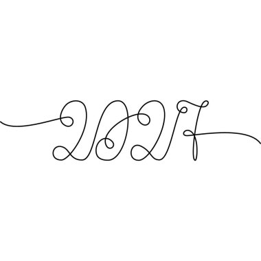 2027 El harfleri aralıksız bir satır. Ayrı bir Noel ya da yeni yıl kutlama konsepti. Vektör. Şeffaf arka plan. Kartlar, posterler, afişler, broşürler, fiyat, etiket veya internet, tanıtım fikri
