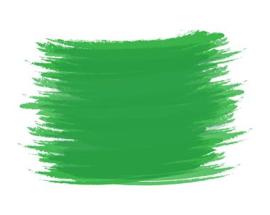 Beyaz üzerine izole edilmiş tek renkli yeşil renkte fırça darbesi soyut arka plan dokusu. Uzayı kopyala EPS. Vektör Aziz Patrick Günü karşılama arkaplanı veya duvar kağıdı kartları, posterler, afişler, etiket tasarımı fikri