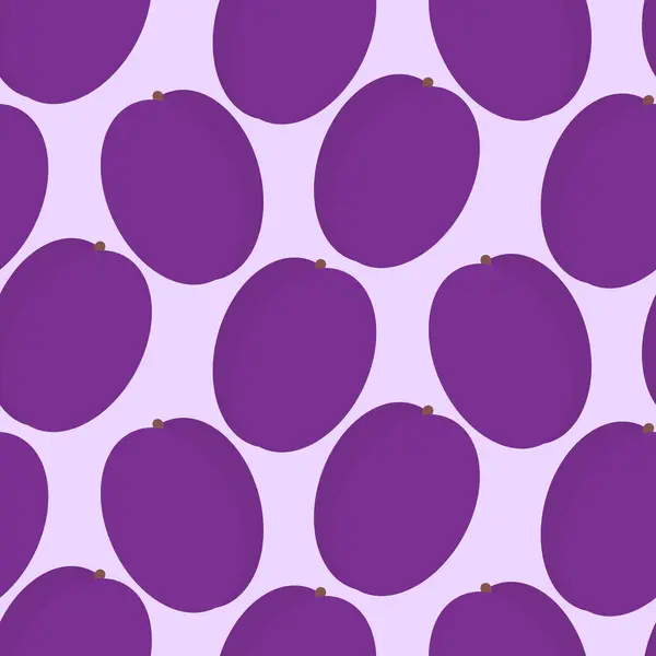 Moda morunda biçimlendirilmiş erik pürüzsüz desen. Minimalist olarak Summer Fruit arka plan dokusu fikri. Vektör illüstrasyon Duvar Kağıdı, ambalaj veya web tanıtım arkaplanı Tematik kartlar, broşür, afiş, etiket