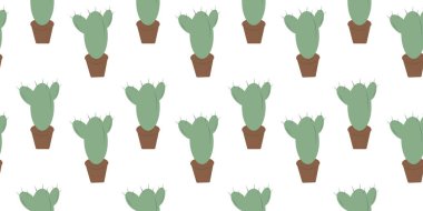 Çiçek saksısı kaktüssüz Dünya Kaktüsleri Günü Soyut Arkaplan dokusu veya duvar kağıdı konsepti. İzole Vektör illüstrasyon Paketleme veya web tanıtımı, poster, afiş, kartlar, fiyat, etiketler, kitapçıklar