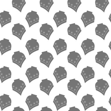 Kar taneleri süsü ve dekoratif dikiş arkaplanlı Freehand Winter Poncho Monochrome grisi. İzole Vektör illüstrasyonu Tematik Kartları Postalama Arkaplanı veya tanıtım afişi, broşürler