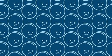 Moda monokrom mavisi Pazartesi selamlaması veya tanıtım pankartıyla hüzünlü yüzler. Duyguları çağrıştıran ruh hali güdümlü tasarımlar için mükemmel Motivasyon kartları izole edilmiş vektörlü duvar kağıtları 