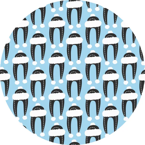 Bu izole vektör illüstrasyon el yapımı kış şapkaları, kutlama kartları, afişler, el ilanları ve etiketler üzerinde şenlikli tasarımlar için idealdir, projelerinize büyüleyici ve samimi bir dokunuş ekler.