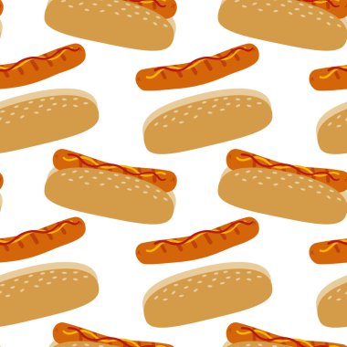 Bu vektör illüstrasyonunda neşeli bir sosisli şablonu var. Bayramlık yaz etkinlikleri için mükemmel. Yaz kutlamaları için tebrik kartı, pankart ve etiket tasarlamak için idealdir.