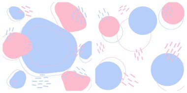 Freehand Soyut Satır, noktalar ve vuruşlar Renkli Palet Doodle Kopyalama Şablonu Ayarları. İzole Göz, Vektör illüstrasyonunu yakalıyor. Tebrik kartları, afişler, broşürler, tanıtım arkaplanı fikri.