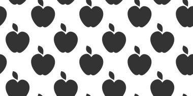 Elle Çizilmiş Elma Elması Şekilsiz Şablon Şükran Günü veya Sağlıklı Yemek Teması Fikri. İzole Vektör illüstrasyonu Sonbahar Menü Kartları Arkaplan Partisi daveti veya afişi, broşürler