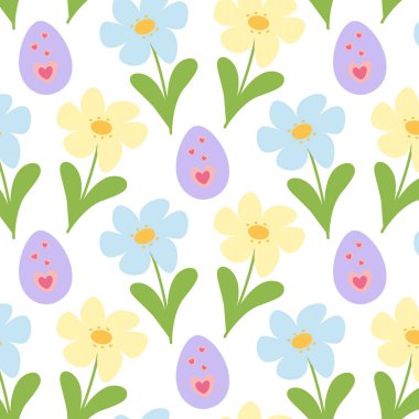 Gökyüzü Mavisi ve Sarı El Papatya Çiçekleri Bahar Çiçeği Yapıştırması Simge Tasarım Elementi Seti. İzole Vektör illüstrasyon Yapıştırması Simgesi Pictogram Yaz tebrik kartları, broşürler, fiyatlar, etiketler