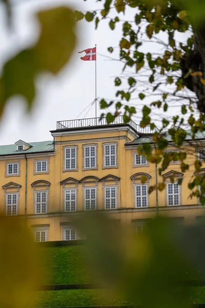 Kodaň Dánsko Října 2022 Pohled Frederiksberský Palác Frederiksbergských Zahradách Podzim — Stock fotografie