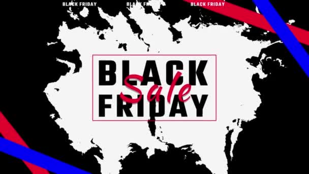 Animation Bannière Vente Black Friday Images Haute Qualité — Video