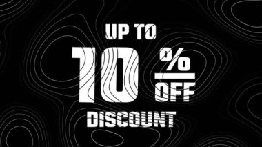 Yüzde 10 'luk indirim teklifi. Yüksek kalite 4k görüntü