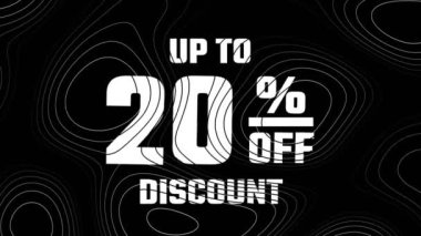 Yüzde 20 indirimli animasyon. Yüksek kalite 4k görüntü