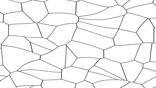 추상적인 Voronoi 배경의 애니메이션 고품질 — 비디오
