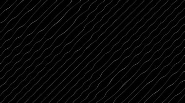 Siyah ve beyaz dalga etkisi animasyon. Yüksek kalite 4k görüntü