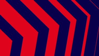 Kırmızı ve mavi çizgi ok arkaplanının animasyonu. Yüksek kalite 4k görüntü