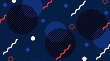 Soyut geometri arka planının animasyonu. Yüksek kalite 4k görüntü