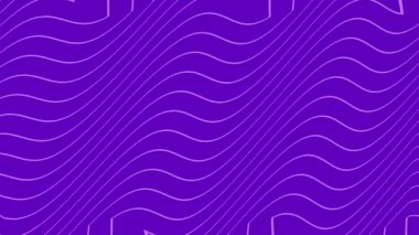 Soyut mor çizgi arkaplan seti canlandırması. Yüksek kalite 4k görüntü