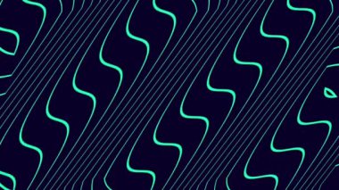 Soyut dalga çizgileri arkaplanı. Video animasyonu döngüsü. Yüksek kalite 4k görüntü