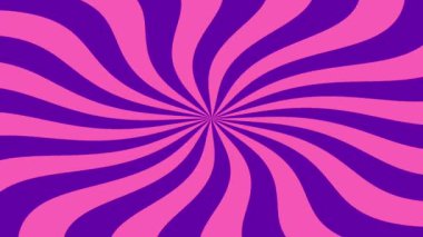 Pembe ve mor girdap çizgileri arka plan animasyonundan dışarıya doğru yayılıyor. Yüksek kalite 4k görüntü