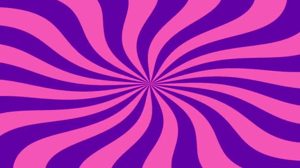Pink and purple swirling lines radiate outward from center background animation. High quality 4k footage