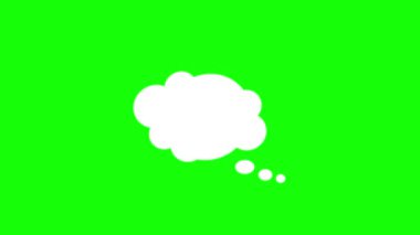 Yeşil ve siyah arkaplanda kabarcık animasyonu. Yüksek kalite 4k görüntü