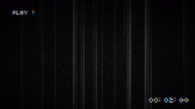 VHS video arka planı. Beyaz gürültü ile arıza VHS etkisi. Sinyal yok, geri sarma kaydı şeffaf arkaplan. Yüksek kalite 4k görüntü