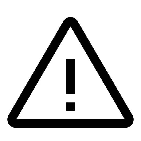 Ünlem işareti, acil durum uyarısı. Uyarı işareti vektör illüstrasyonu