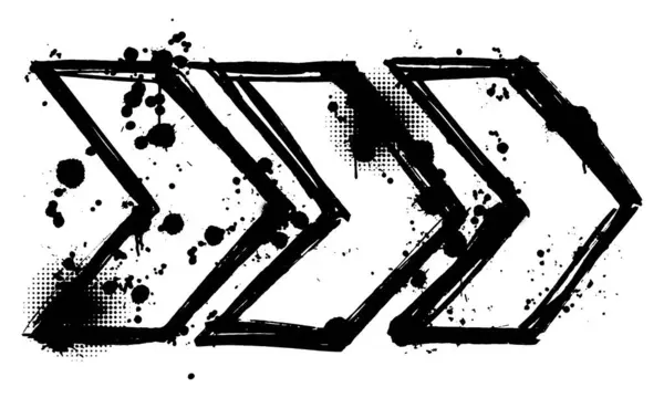 Grunge ok vektör illüstrasyonunun el çizimi