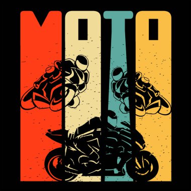 Motogp, t-shirt tasarımı için uygun, sunum, şablon