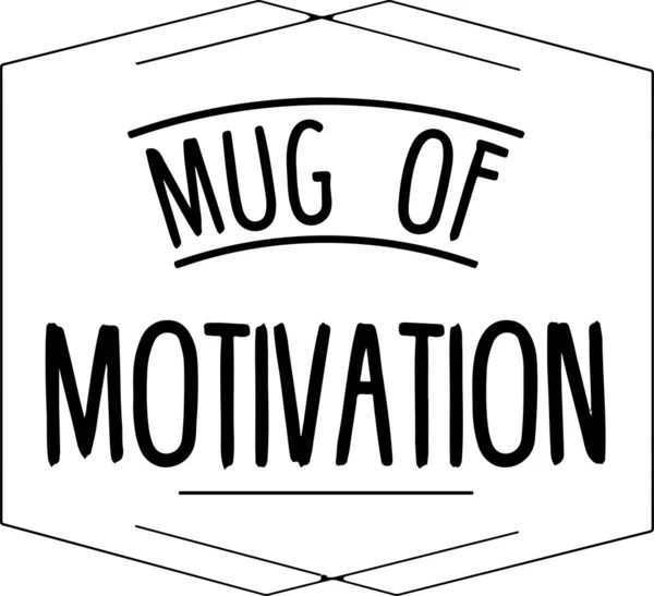 Mug Quote Adapté Pour Conception Tshirt Présentation Modèle — Image vectorielle