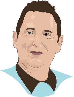 Andy Jassy Portre Vektörü İllüstrasyonu