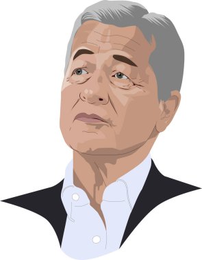 Jamie Dimon Portre Vektörü İllüstrasyonu