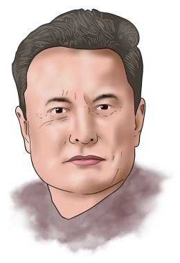 Elon Musk Portresi Çizimi