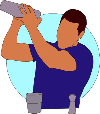 Barmen Düz Tasarım Vektörü İllüstrasyonu