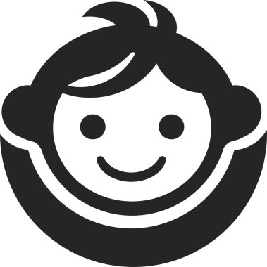 Çocuk Bakımı Logo Vektörü İllüstrasyonu