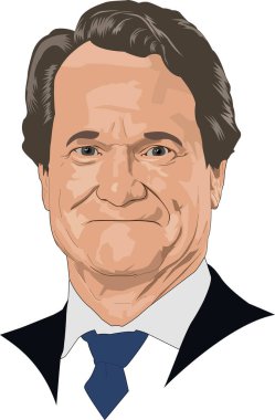 Brian Moynihan Portre Vektörü İllüstrasyonu