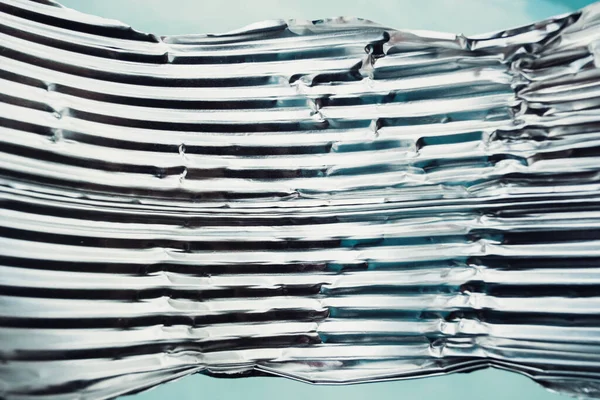 Kincses Textúra Grunge Háttér Alumínium Összezúzva Monokróm Kék Szürke Fehér — Stock Fotó